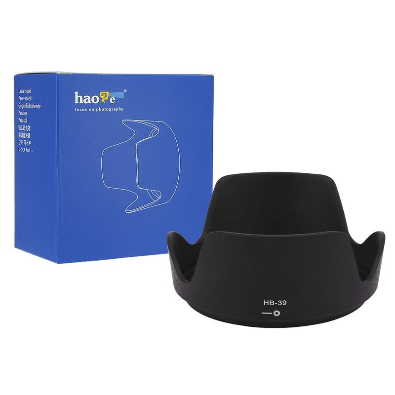 Haoge غطاء عدسة هاوج بايونت لكاميرات نيكون نيكور AF-S 16-85mm f3.5-5.6G ED VR DX ونيكون نيكور AF-S 18-300mm f3.5-6.3G ED VR DX بديل لنيكون HB-39 - Image 1